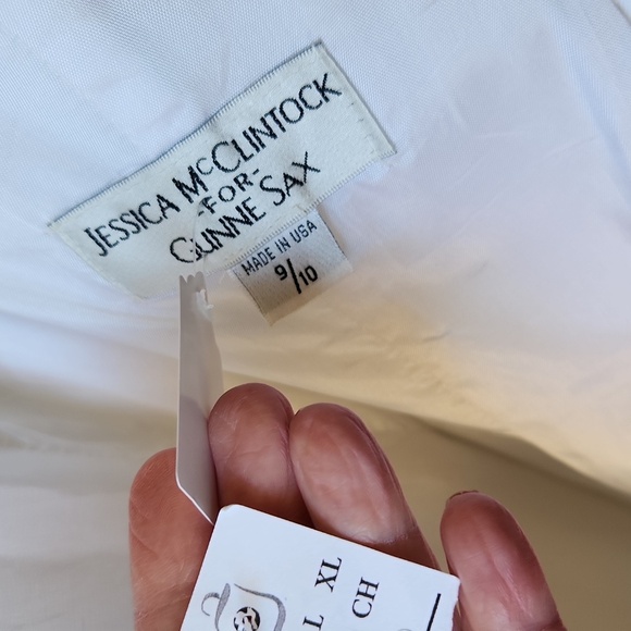 Jessica McClintock White Formal Halter Dress Wedding - Picture 10 of 13